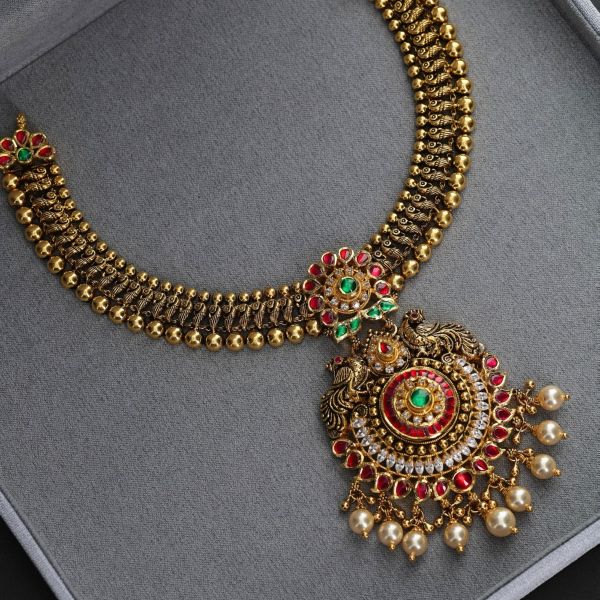 Regal Mayuri Heritage Kundan Necklace