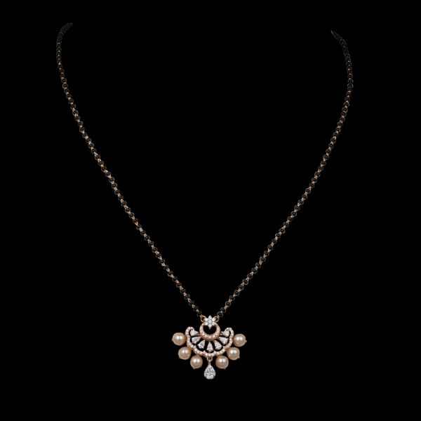Saira Diamond Black Beads Chain