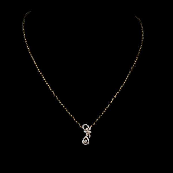 Ishika Diamond Black Beads Chain