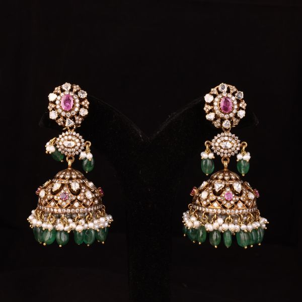 Rika Victorian Jhumkis