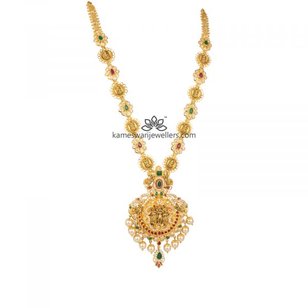 Ram Parivar Long Pearl Necklace