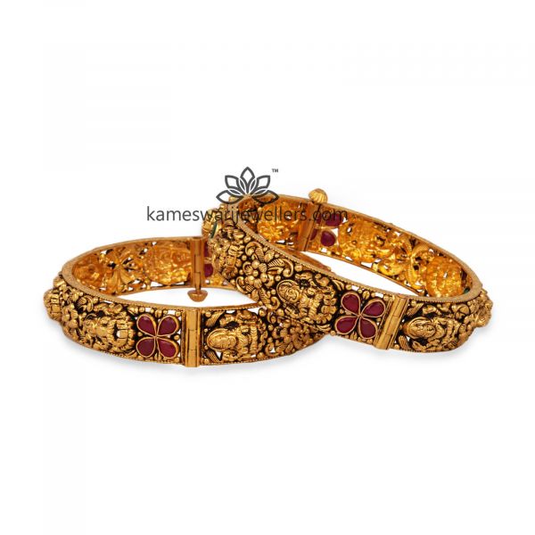 Antique Floral Bangles