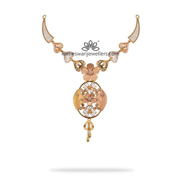 Alpana Gold Necklace Set