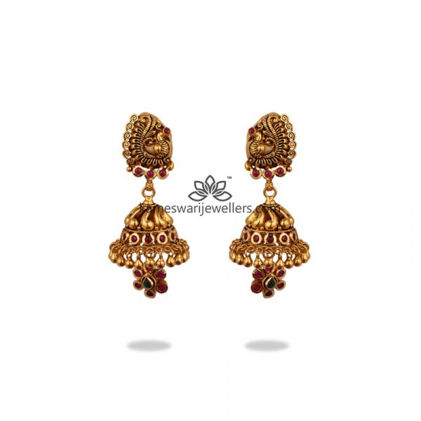 Omkari Antique Jhumkis