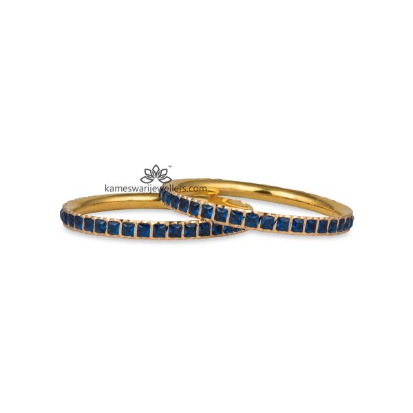 BANGLES WITH SAPPHIRE STONE