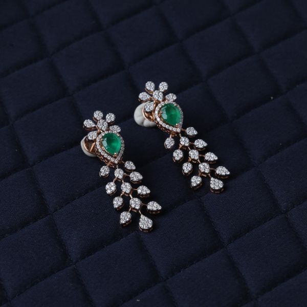 Tritha Diamond Earrings