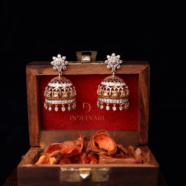 Regal Lakshmi Diamond Jhumkis