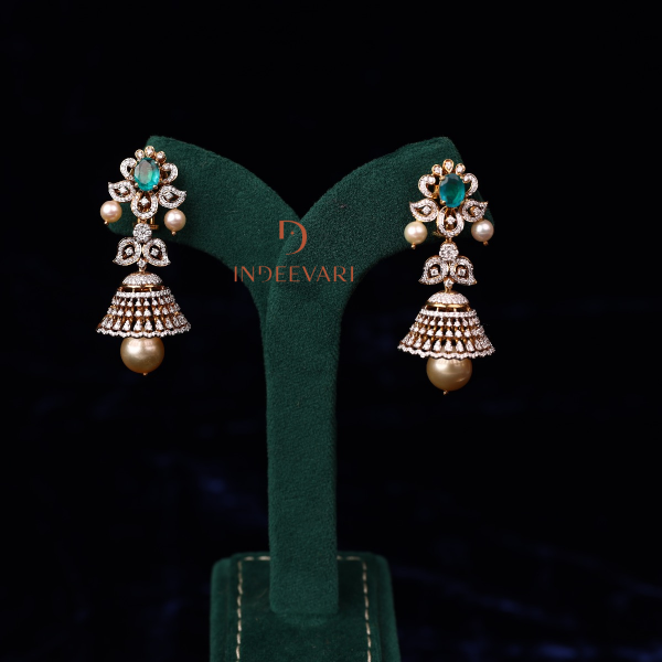 Bloom Diamond Jhumkis