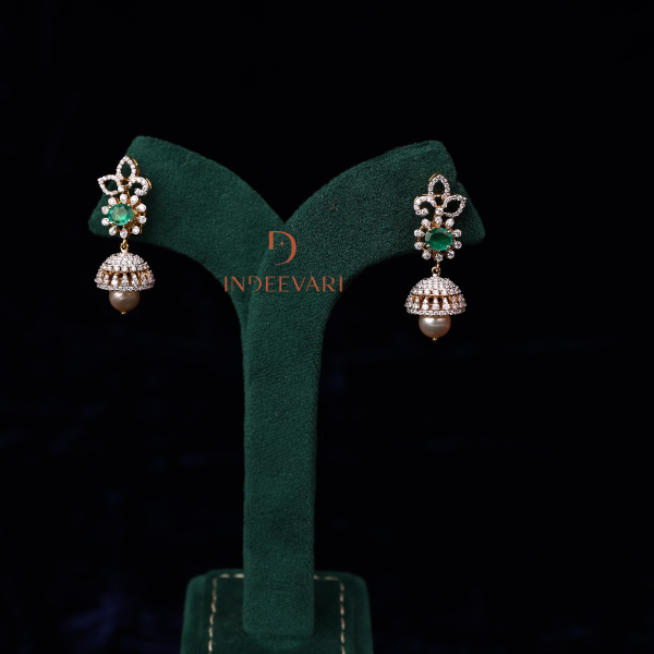 Blossom Diamond Jhumkis