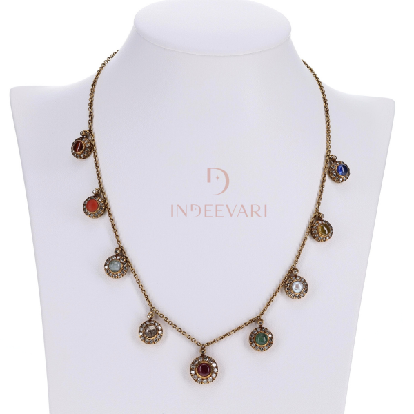 Elegant Navaratna Necklace