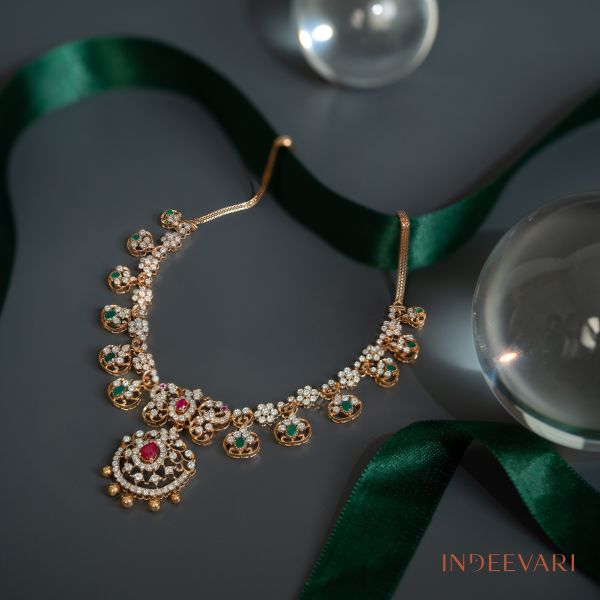 Radiant Floral Diamond Necklace