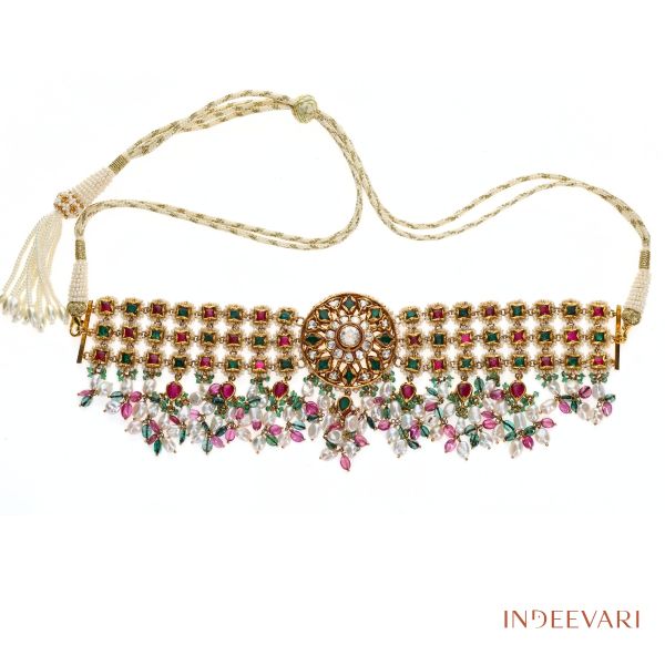 Regal Heritage Choker with Timeless Rose-Cut Center