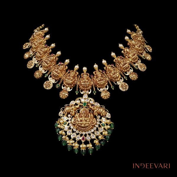 Mahisi Floral Nakshi Necklace