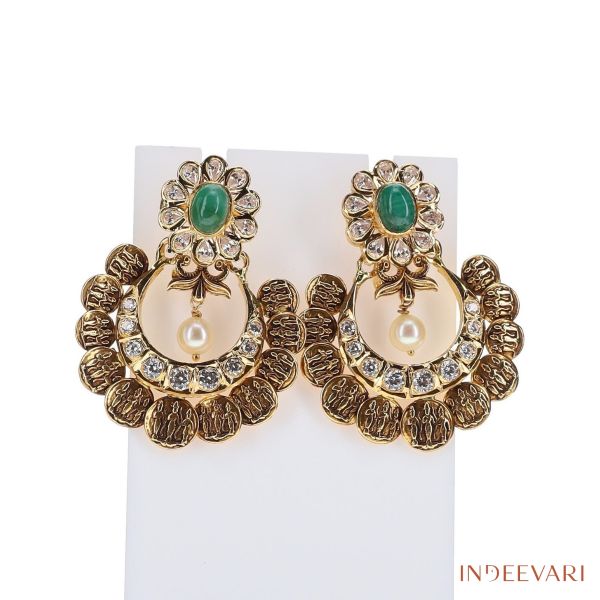 Pachi Ramparivar Kasu Earrings 