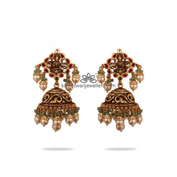 Urvi Antique Jhumkis