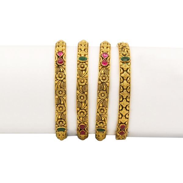 Amara Floral Motif Bangles