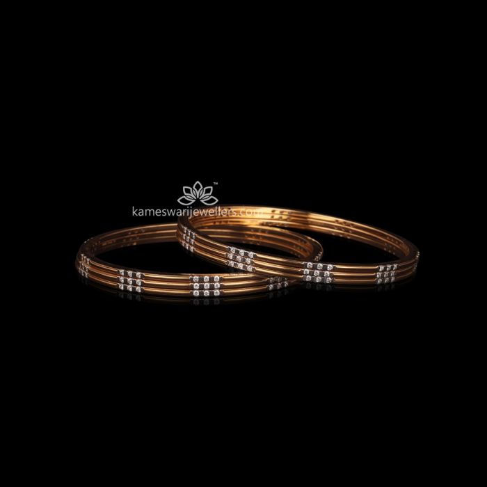 Daily wear sales diamond bangles