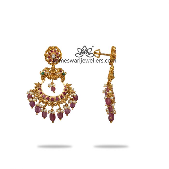 Buy Fida Emerald Ruby Beaded Multi Dangler Earrings Online At Best Price @  Tata CLiQ