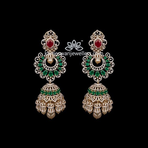 D EARRINGS | Kameswari Jewellers