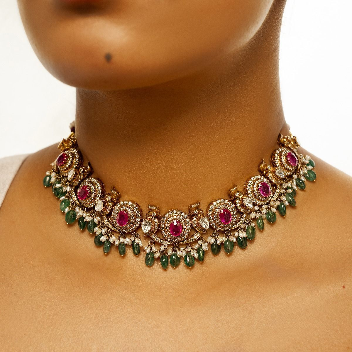 Regal Gemstone Harmony Necklace